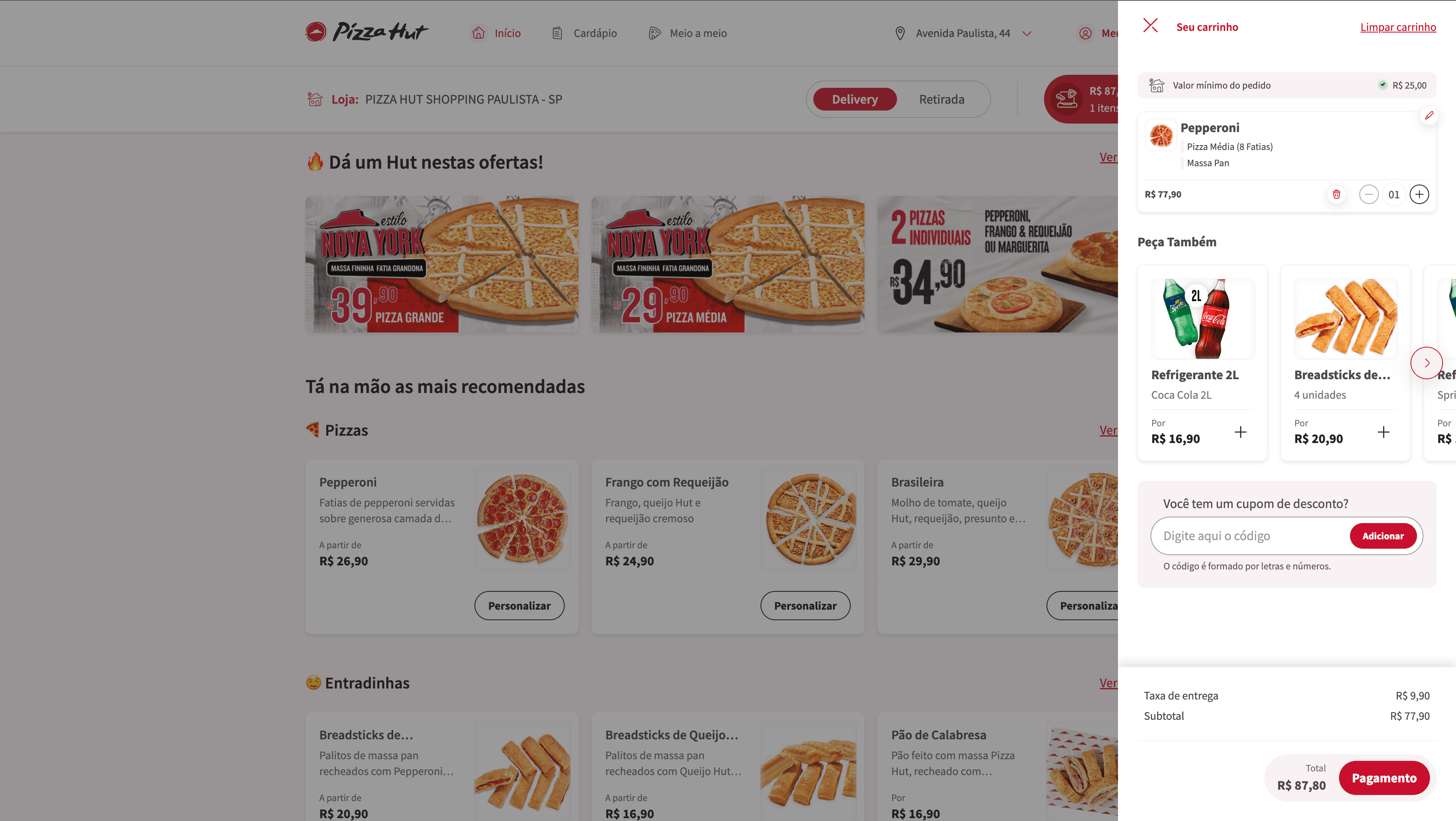 Pizza Hut Brasil - Web